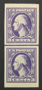 MOMEN: US #535 LINE PAIR MINT OG NH XF $80 #21460