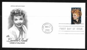 United States 3523 Lucille Ball Legends of Hollywood Artcraft Cachet FDC (LB11)