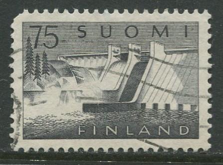 Finland - Scott 363 - Power Station -1959- Used - Single 75m Stamp