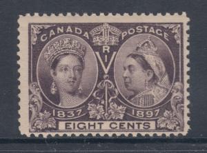 Canada Sc 56 MNH. 1897 8c dk violet QV Jubilee Fine+