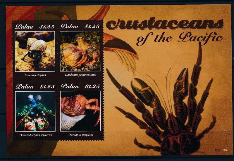 [35172] Palau 2011 Animals Crabs Crustaceans MNH Sheet