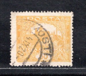 CZECHOSLOVAKIA SC# 50a YELLOW F/U