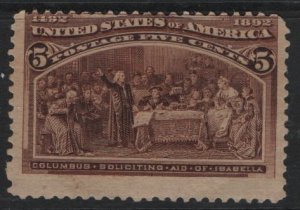 US 234 U COLUMBUS SOLICITING AID FROM ISABELLA 1890-93 SET