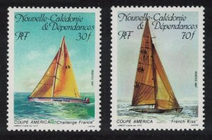 New Caledonia America's Cup Yacht Race 2v 1987 MNH SG#802-803