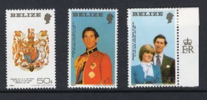 Belize 548-550 MNH 1981