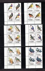 Aitutaki,  Scott #215-238, VF, MNH, Blocks of 4, CV $65.50  ........   0060008