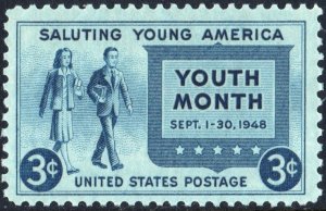 SC#963 3¢ Youth Month Single (1948) MNH