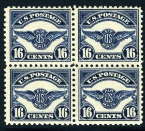 UNITED STATES SC# C5 BLOCK OF FOUR MINT NEVER HINGED AS SHOWN