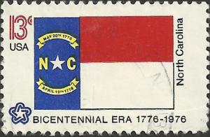 # 1644 USED STATE FLAG NORTH CAROLINA