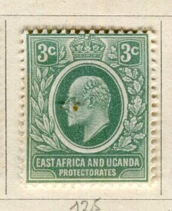 BRITISH KUT; 1907 early Ed VII issue fine Mint hinged 3c. value