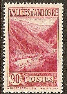 1932 Andorra-French Scott 47 Gorge of St Julia MLH