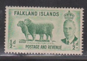 FALKLAND ISLANDS Scott # 107 MH - KGVI & Sheep