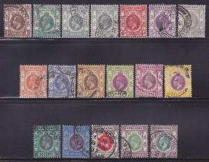 Hong Kong 129-146 F-VF used set scv $ 222 ! see pic !