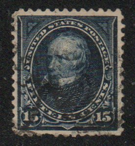 USA #259 XF, town cancel, very fresh color, GEM! Retail $65