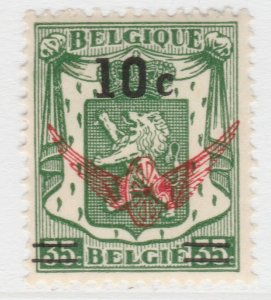 1942 Belgium Official Overcharged 10c on 35c MH* Stamp A25P60F21016-