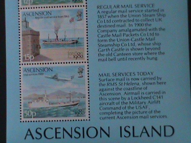 ASCENSION ISLANDS-HISTORY OF MAI,-MINT S/S VERY FINE WE SHIP TO WORLDWIDE