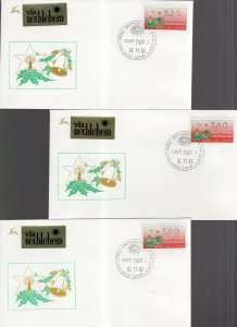 Israel 1992 Season's Greeting FRAMA Set on 6 First Day Covers