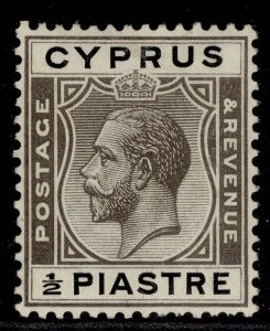 CYPRUS GV SG104, ½pi black, M MINT.