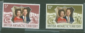 British Antarctic Territory #43-44 Mint (NH) Single (Complete Set)