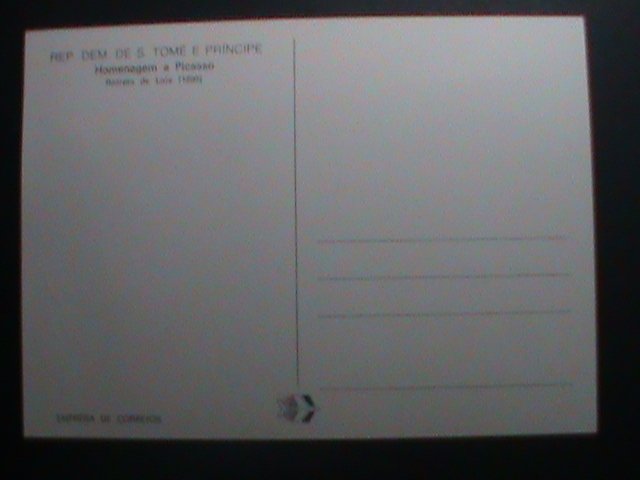 ​ST. THOMAS 1982 MAXI CARD-FAMOUS PAINTING BY PICASSO   MC CARD-MNH VERY FINE