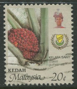 STAMP STATION PERTH Kedah #135 Sultan,  Agriculture & Arms Used 1986