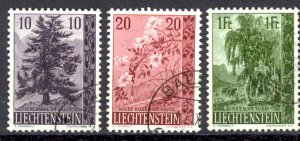 Liechtenstein Sc# 312-314 Used (a) 1957 Plants