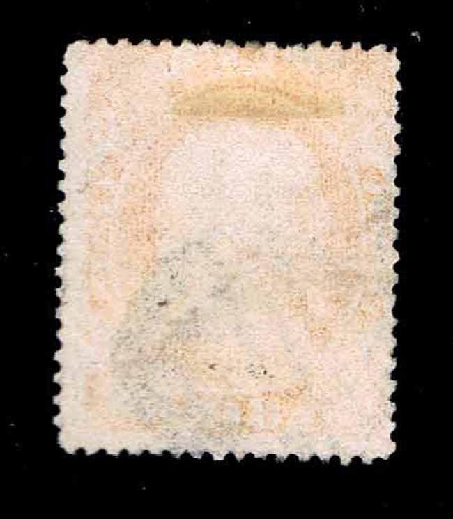 US.#38 USED REGULAR ISSUE OF 1860 - GRID CANCEL- FINE - $425.00 (ESP#0136)