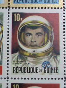 ​GUINEA 1965-SC#387a AMERICAN & RUSSIAN ACHIEVEMENT IN SPACE- MNH SHEET VF