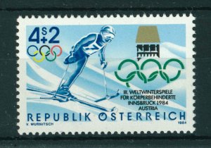 Austria 1984 Third World Winter Games for the Disabled stamp. MNH. Sg 1989