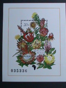 ​HUNGARY-1990-SC#3236 COLORFUL BEAUTIFUL LOVELY FLOWRS-MNH S/S VERY FINE