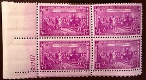 Scott #798 plate block XF MLH