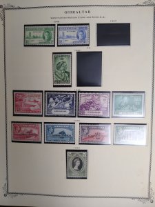 collection on pages Gibraltar 1946-71 JB: CV $145