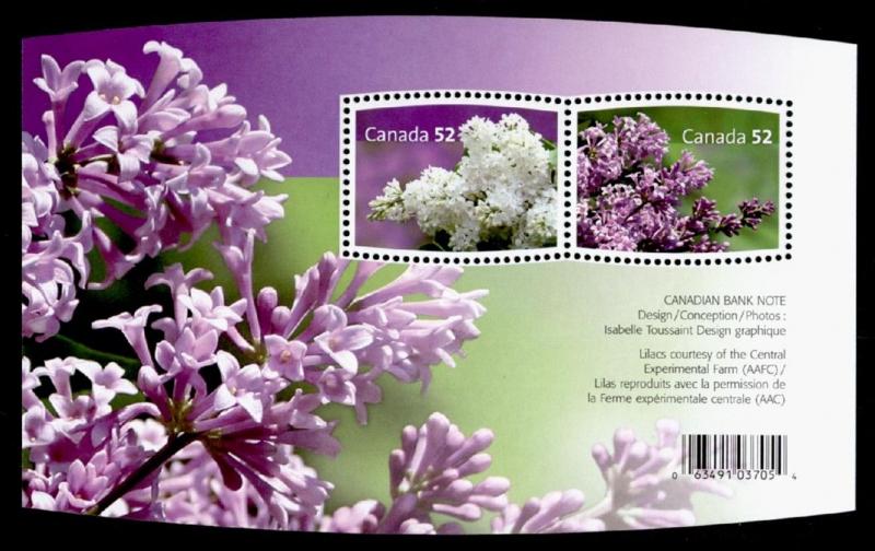 Canada 2206 MNH Flowers, Lilacs