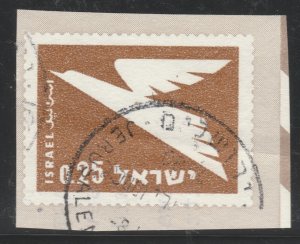 ISRAEL Postal Stationery Cut Out A17P30F38478-