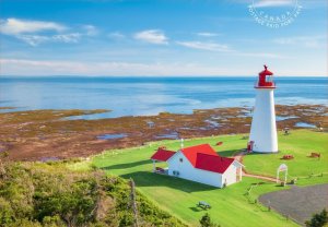 Point Prim LIGHTHOUSE, PE = FAR and WIDE = Postage-Paid POSTCARD Canada 2024