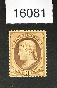 MOMEN: US STAMPS # 209 MINT OG H $175 LOT #16081