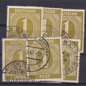 1946 GERMANY ALLIED OCCUPATION 1 RM  (USED)