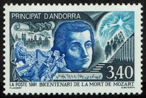 Andorra French #409  MNH - Classical Music Mozart (1991)
