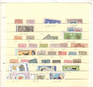 MAURITIUS COLLECTION ON STOCK SHEET MINT/USED