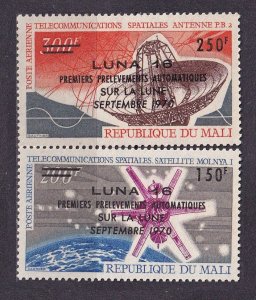 1970 Mali 245-246 Overprint - Luna 16   4,00 €