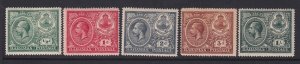 Bahamas, Scott 65-69 (SG 106-110), MHR