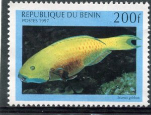 Benin 1997 FISH 1 value  Perforated Mint (NH)