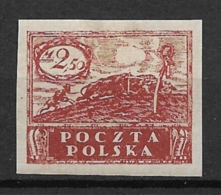 1919 Poland Sc91 2.50m Peace MHH