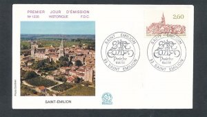 D455887 France FDC Saint Emilion Buildings Architecture Church