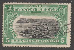 Belgium Congo, stamp, Scott#45, used, hinged,  #QC-45