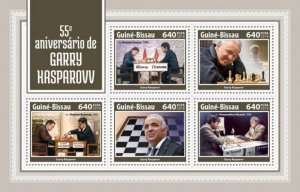 Guinea-Bissau - 2018 Garry Kasparov - 5 Stamp Sheet - GB18204a