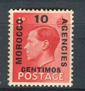 MOROCCO AGENCIES; 1936 early Ed VIII surcharged issue Mint hinged 10c.