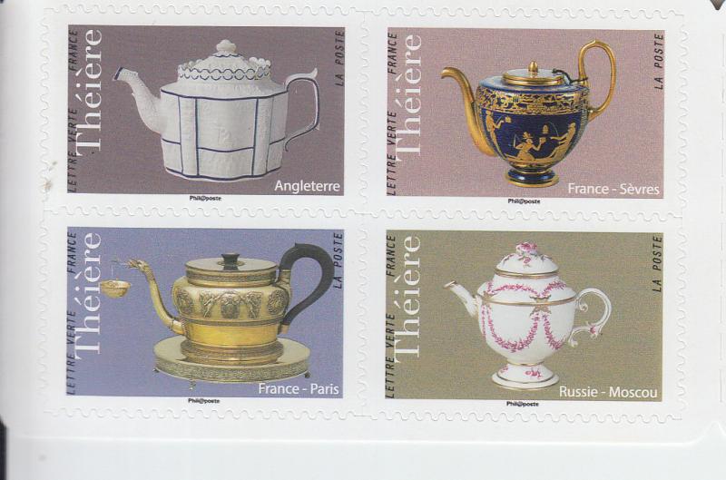 2018 France Tea Pots 12 SA Bklt (Scott NA) MNH