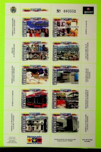 VENEZUELA Sc 1643 NH MINISHEET OF 2004 - TAX SERVICE - (AO23)