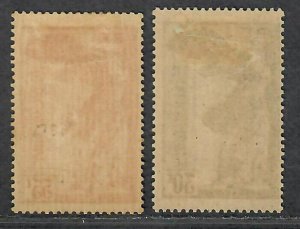 $France Sc#B66+B67 M/H/F-VF, complete set, Cv. $130